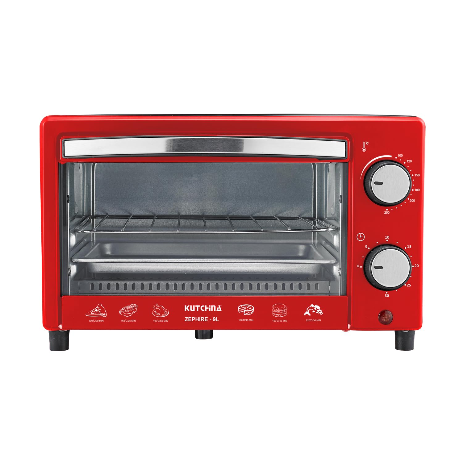 Kutchina 9-Litre ZEPHIRE Oven Toaster Grill (OTG)  (Red)