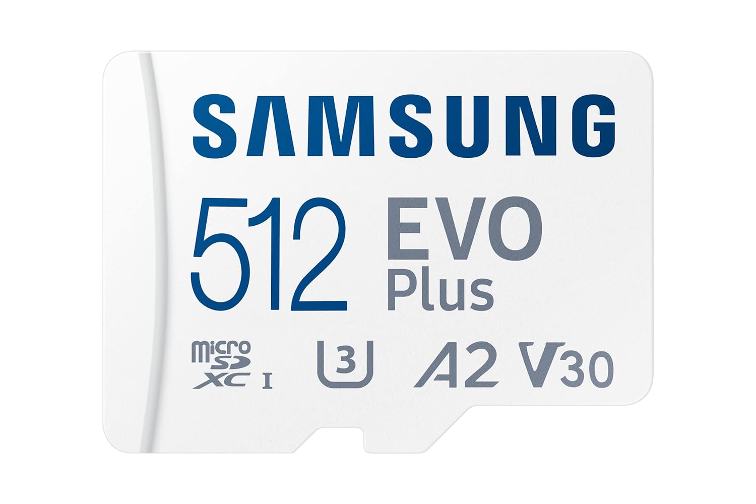 SAMSUNG Evo Plus 512 GB MicroSDXC Class 10 130 MB/s Memory Card  (With Adapter)
