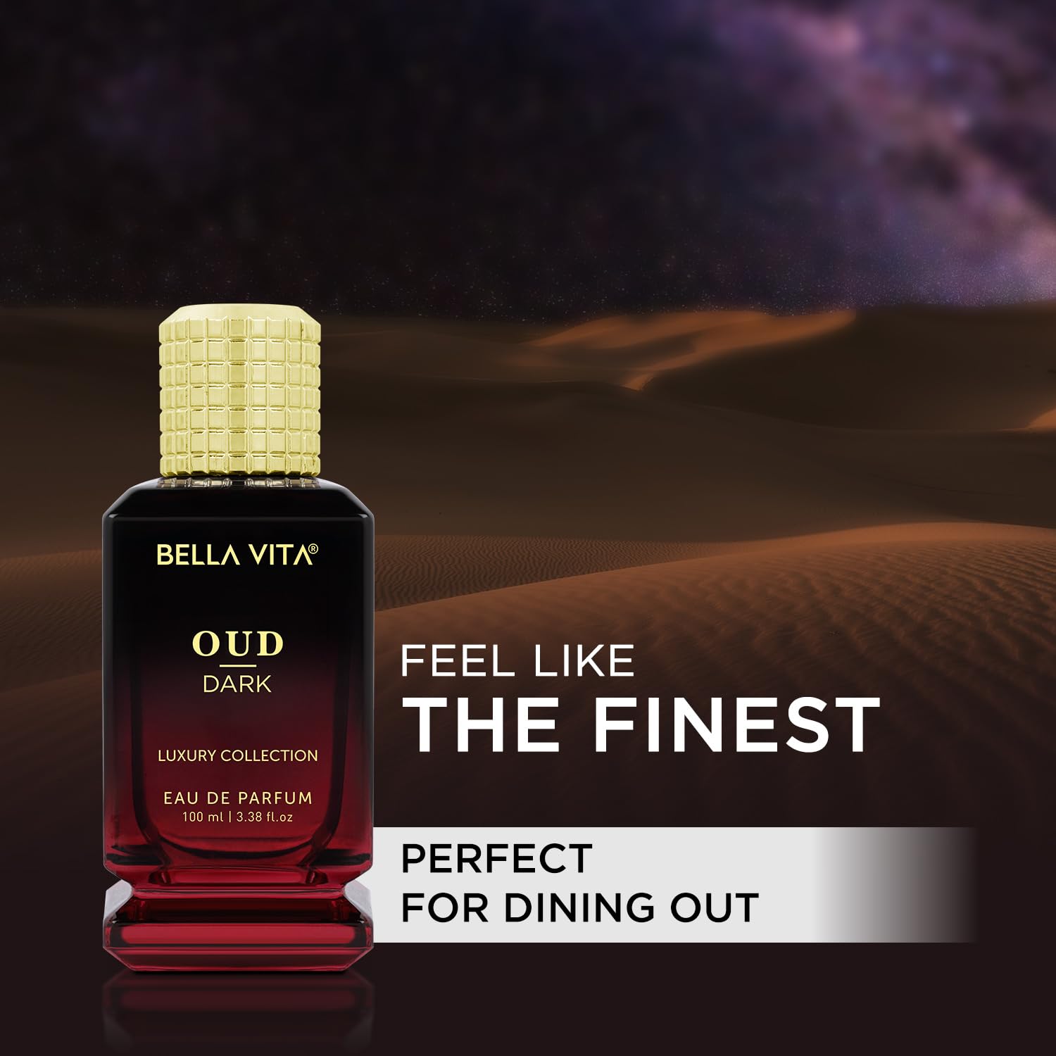 Bella vita organic OUD DARK MEN perfume with notes of Citrus, Oriental & Wood |L