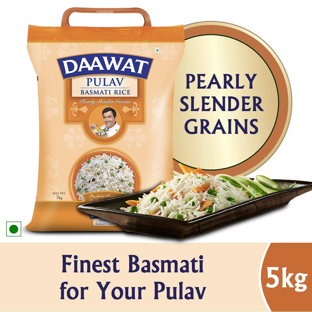 Daawat Pulav Basmati Rice (Long Grain)  (5 kg)