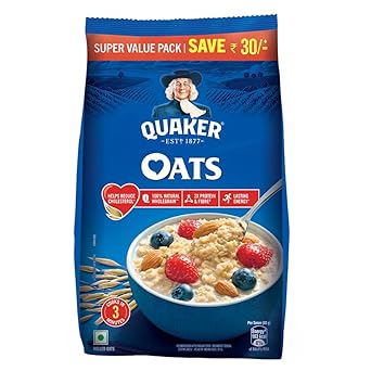 Quaker Oats 2kg | Rolled Oats | 100% Natural Wholegrain | Nutritious Breakfast C