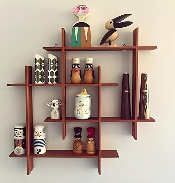 Extend Crafts Wooden Wall Mount Floating Rack Shelves Wall Bracket Cabinet for H