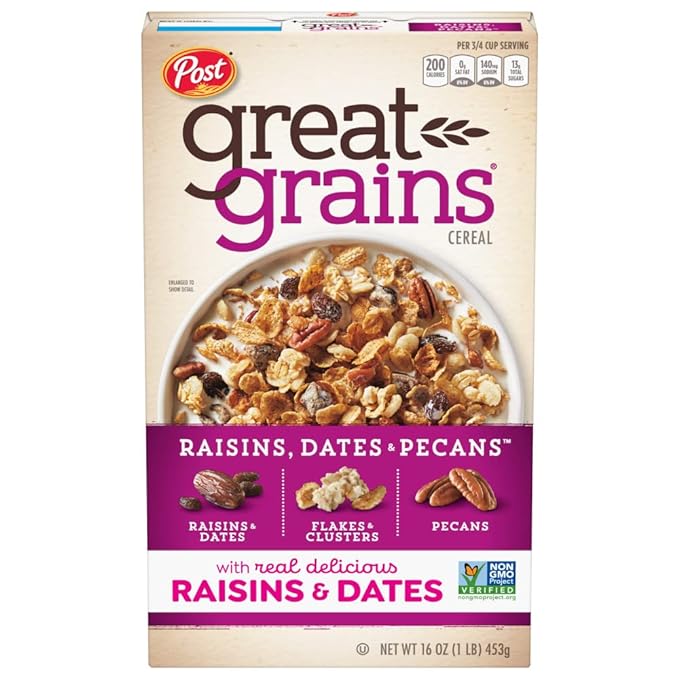 Great Grains Raisins, Dates & Pecans Cereal, 453 g