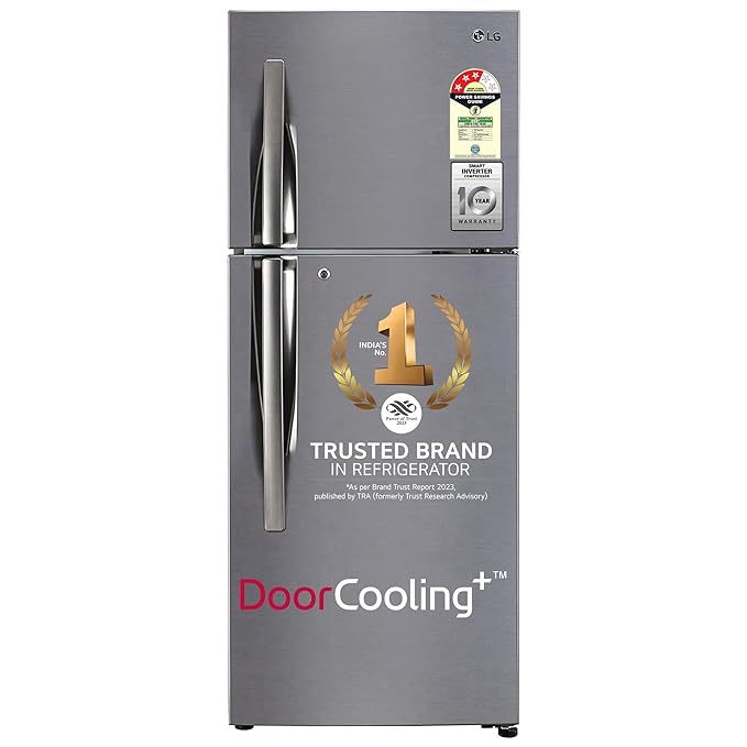 LG 242 L 3 Star Smart Inverter Frost-Free Double Door Refrigerator (GL-I292RPZX,