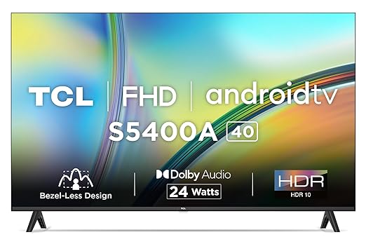 TCL 101 cm (40 inches) Bezel-Less S Series Full HD Smart Android LED TV 40S5400A