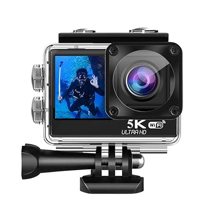 Roll over image to zoom in AJUK 5K 30FPS 48MP WiFi Ultra HD Sports Action Camera