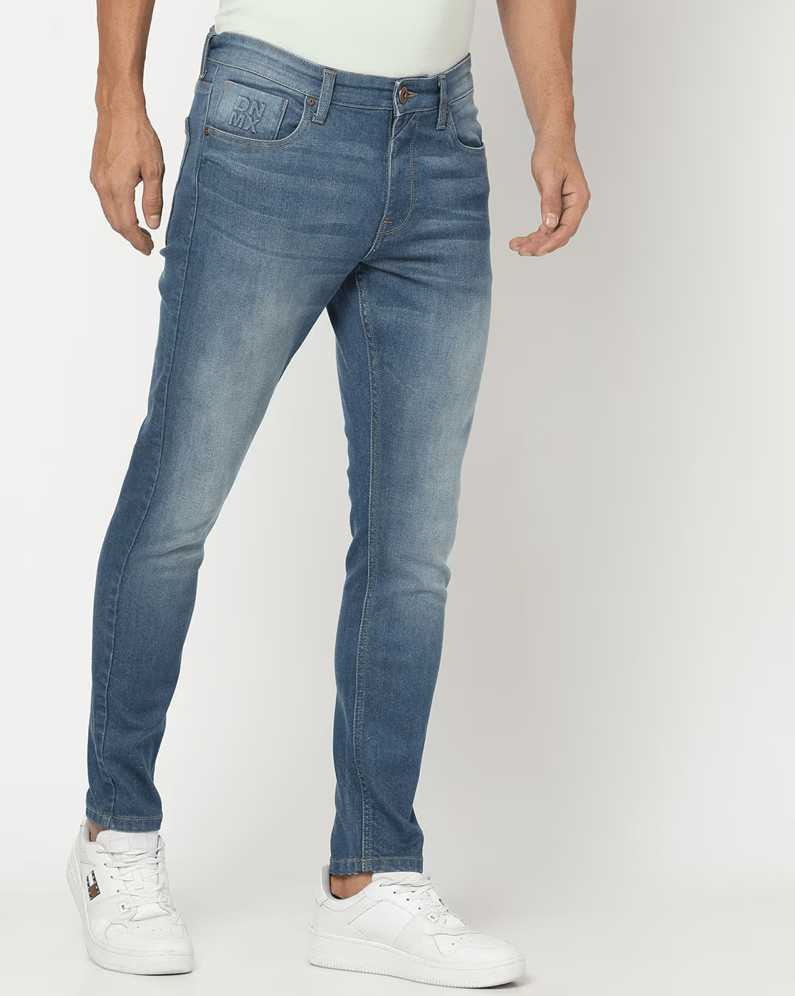 Mid-Wash Skinny Fit Jeans | DNMX